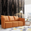 Factory Outlet Parnassus Embroidered Leather Hotel Lobby Living Room Sofa